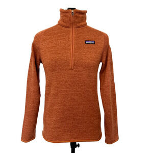 Patagonia Women's Better Sweater 1/4 Quarter Zip Fleece Pullover Burl Red Small‎